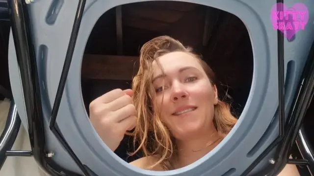 POV toilet slave JOI